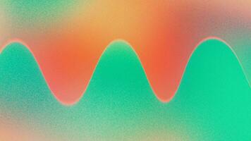 abstract colorful background. Gradient background noise texture effect summer poster design orange teal green wave pattern design. Ai Generative. photo