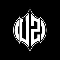 UZ letter logo design. UZ creative monogram initials letter logo concept. UZ Unique modern flat abstract vector letter logo design.