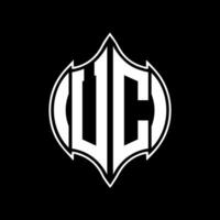 UC letter logo design. UC creative monogram initials letter logo concept. UC Unique modern flat abstract vector letter logo design.