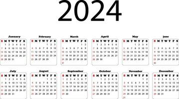 2024 calender design . 2024 new calender design . vector