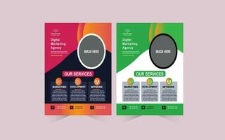 Corporate business marketing flyer Template vector