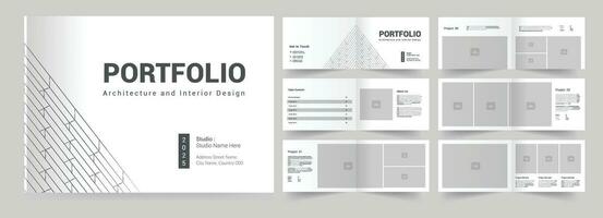 landscape architecture portfolio design portfolio template vector