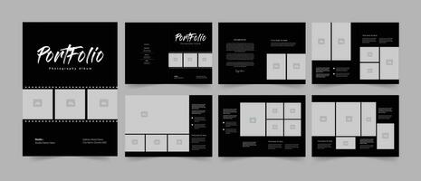 Fashion portfolio and portfolio layout Design. vector