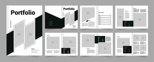 Portfolio Template Design vector