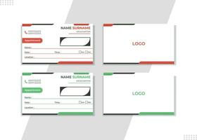 Appointment Card Design. vector