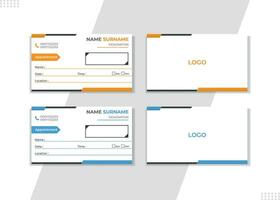 Appointment Card Design. vector