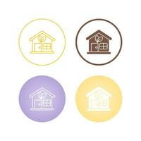 Eco House Vector Icon