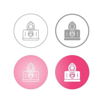 icono de vector de hacker