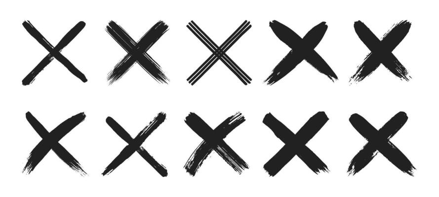 Brush Stroke Cross Vector Art, Icons, and Graphics for Free Download