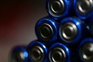 alcalino recargable azul baterías Automóvil club británico macro ver alto calidad grande Talla huellas dactilares pared carteles para módulos masa producción acumuladores alto poder y energía para eléctrico vehículos foto