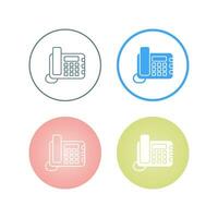 Land Line Phone Vector Icon