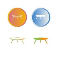 Small Table Vector Icon