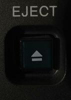 Macro shot of the Eject button photo