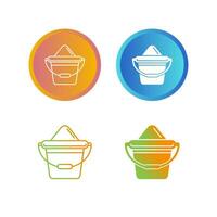 Sand Bucket Vector Icon