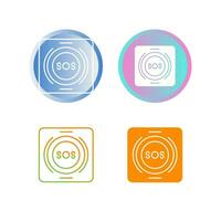 Emergency Button Vector Icon
