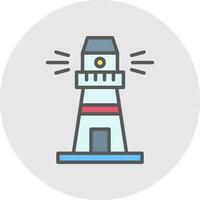 Lighthouse Vector Icon Design