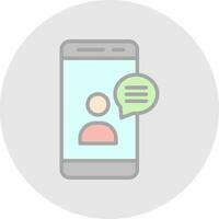 Online CHat Vector Icon Design