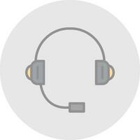 diseño de icono de vector de auriculares