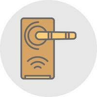 Smart Door Vector Icon Design