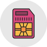 sim card Vector Icon Design