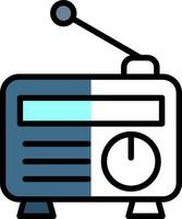 diseño de icono de vector de radio