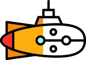 diseño de icono de vector submarino