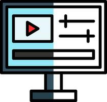 Video Edition Vector Icon Design