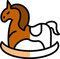 Horse Toy Vector Icon Design