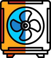 Cooling Fan Vector Icon Design