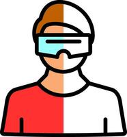 diseño de icono de vector de realidad virtual