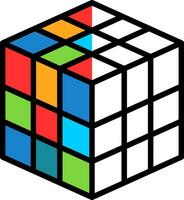 rubik vector icono diseño