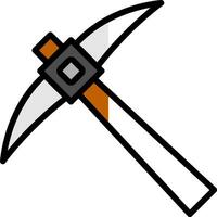 Pickaxe Vector Icon Design