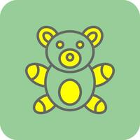 diseño de icono de vector de oso de peluche