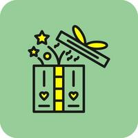 Surprise Box Vector Icon Design
