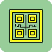 Qr COde Vector Icon Design