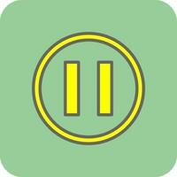 Pause Vector Icon Design