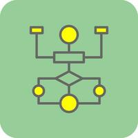 Flow Chart Vector Icon Design