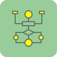 Flow Chart Vector Icon Design