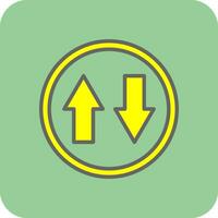 Up and Down Arrow Vector Icon Design