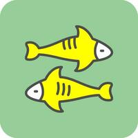 Fishes Vector Icon Design