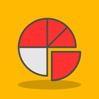 Pie Chart Vector Icon Design