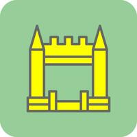 Inflatable Castle Vector Icon Design