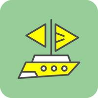 Yatch Vector Icon Design