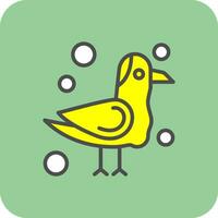 Seagull Vector Icon Design