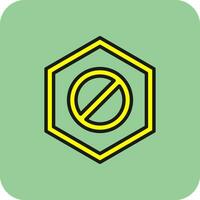 Wrong Way Vector Icon Design