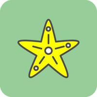 diseño de icono de vector de estrella de mar