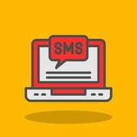 diseño de icono de vector de sms