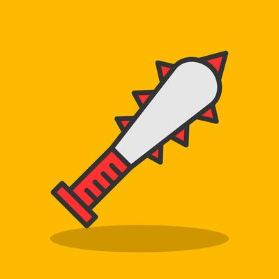 Cudgel Vector Icon Design