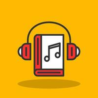 Audio Book Vector Icon Design