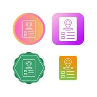 Itinerary Vector Icon